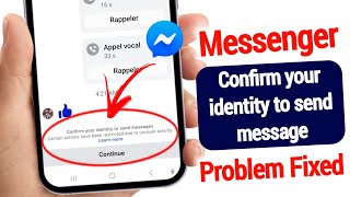 Fix Messenger Confirm your identity to send messages Problem || Certain actions have been restricted screenshot 4
