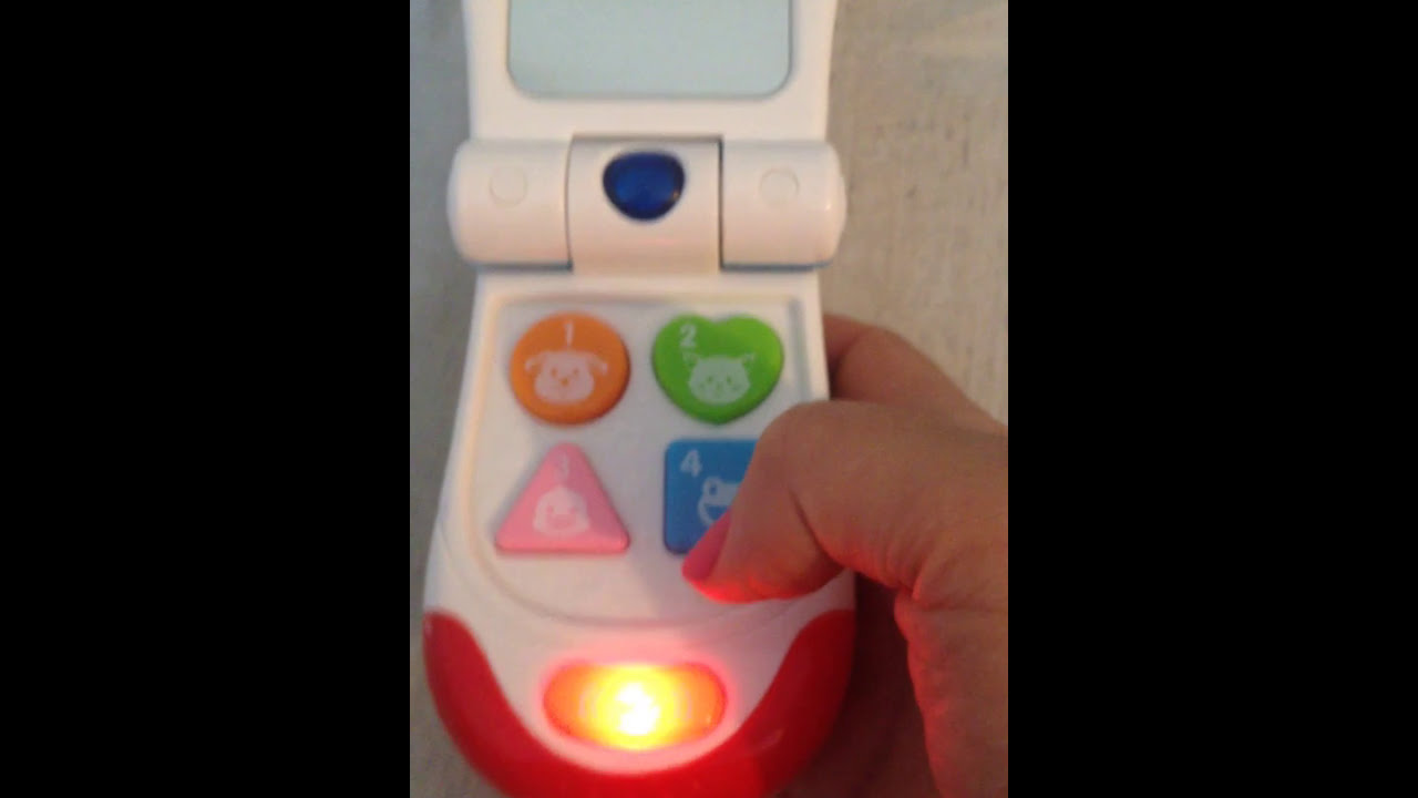 Baby Flip Phone Realistic Ringtone Includes a Mirror and Fun Light
