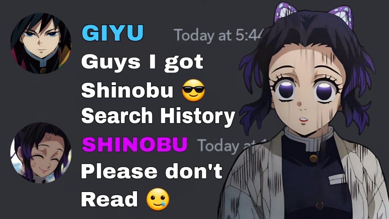 Giyu got Shinobu Search History | Demon Slayer discord server