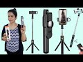 Mobilife Selfie Stick with bluetooth  and Integrated Tripod or mobile stand for youtubers and vlogs