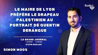 Le Maire De Lyon Préfère Le Drapeau Palestinien Au Portrait De Quentin Deranque - Simon Moos