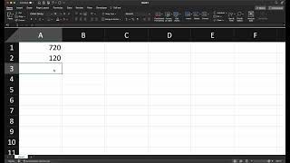 2.4.0 Excel-PERMUT() and COMBIN()