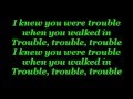 Taylor Swift - I knew you were trouble lyrics