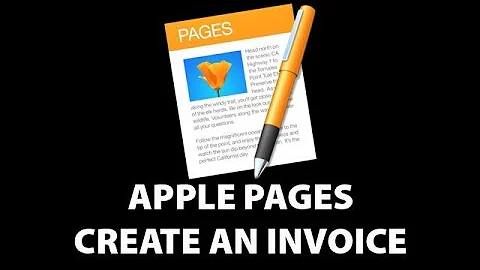 Apple Pages Create Invoice  2017