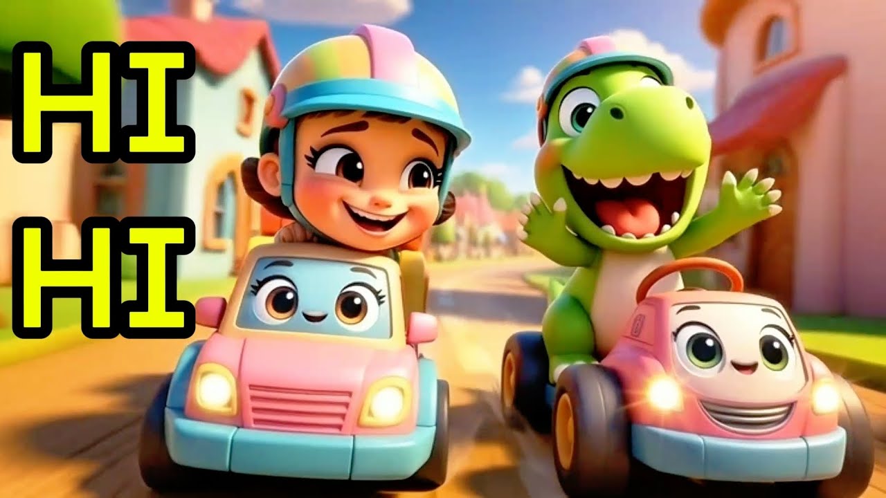 Khủng Long & Bé Lái Xe Công Trường | Hoạt Hình Vui Nhộn Dễ Thương Cho Bé 🚧🦖🥳🚜