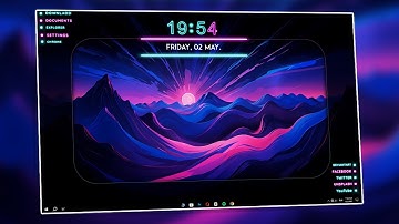 Make Your Desktop Look Asthetic with GLOWING Theme Setup 🔥