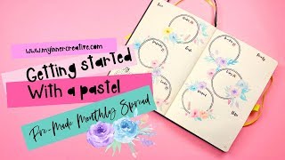 Really easy Monthly Bullet Journal Spread for Beginners!