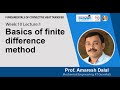 Lec 33: Basics of finite difference method