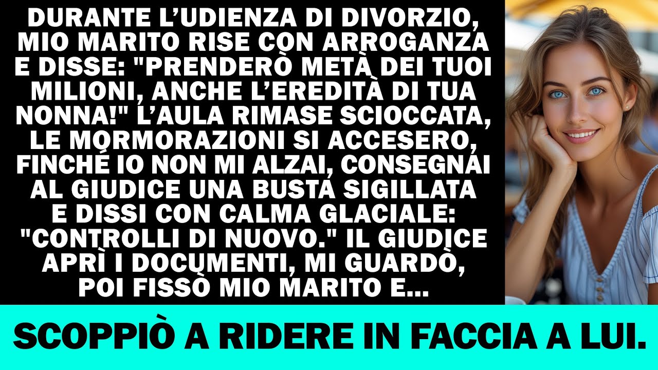 Mio marito voleva metà dei miei soldi, ma il giudice aprì la busta e rise di lui...