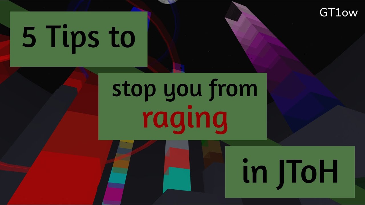 5 Tips to stop you from Raging in JToH - YouTube