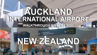 Auckland International Airport | 4K | Walkthrough on 22.08.2023 | North Island | New Zealand