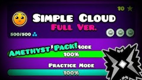 Geometry Dash Simple Cloud Full Version By,TheSquareZam [GD]