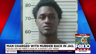 Man charged with murder back in jail