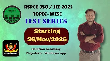 rspcb jso and jee targeted test series 2025