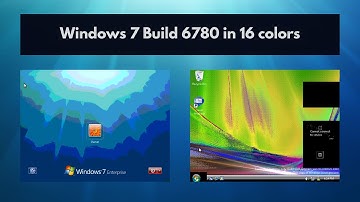Windows 7 Build 6780 in 16 colors