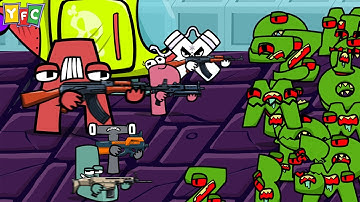 Alphabet War | Alphabet Lore vs Zombies