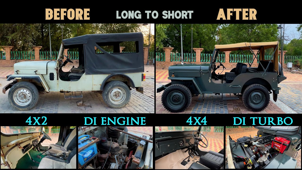 “Jeep 4x2 to 4x4 Conversion | Full Restoration Journey!”