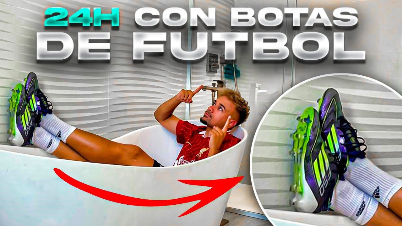 24 HORAS con BOTAS DE FÚTBOL