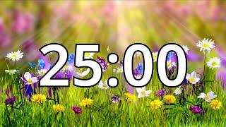 25 Minutes Timer with Music | Spring Timer