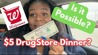$5 DrugStore Dinner for 4 People? Is it Possible? Walgreens Shopping Haul 