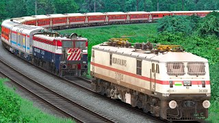 Wap7 Rescue Wag7 Lhb Express Train Bumpy Railroad Train Simulator Railworks Ntg Gaming