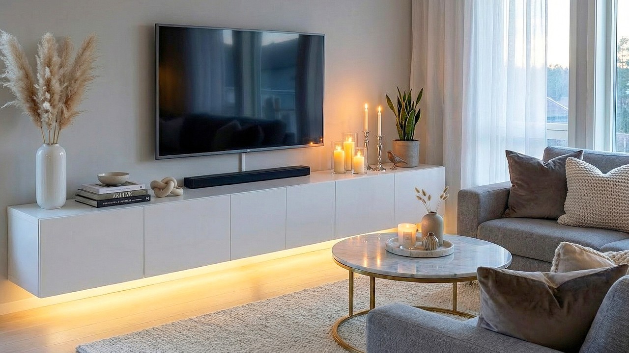 Top Modern TV Wall Design Trends 2026 | TV Wall Mount Stand, Floating TV Unit & Living Room Ideas