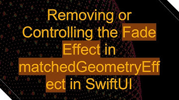 Removing or Controlling the Fade Effect in matchedGeometryEffect in SwiftUI