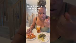 “Trying to Eat in Peace… Mom Edition 🍽👩👧👦😂” #keepgoing #momof8