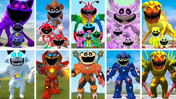 ALL FORGOTTEN SMILING CRITTERS FAMILY VS ALL MECHATITAN - POPPY PLAYTIME CHAPTER 4 In Garry