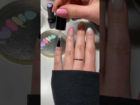 Person does pastel