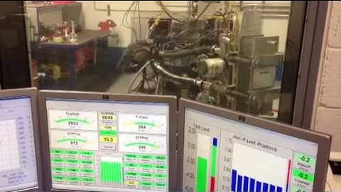 Katech C5-R engine on the dyno