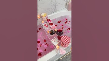 Valentine’s bath🛁💌 #valentinesday #romantic #aesthetic #asmr #asmrsounds #relaxing #satisfying