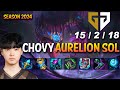 Gen chovy aurelion sol vs orianna mid  patch 148 kr ranked challenger  lolrec