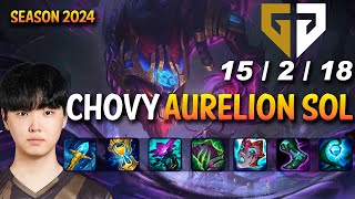 GEN Chovy AURELION SOL vs ORIANNA Mid - Patch 14.8 KR Ranked CHALLENGER | lolrec