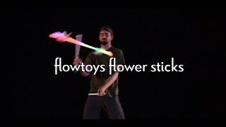 presenting flowtoys LED flower sticks