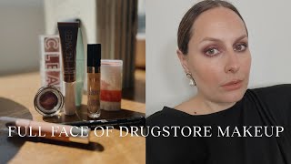 Full Face of Drugstore Fall Makeup Look