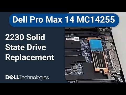 Dell Pro Max 14 MC14255 | How to replace the 2230 solid state drive (SSD)