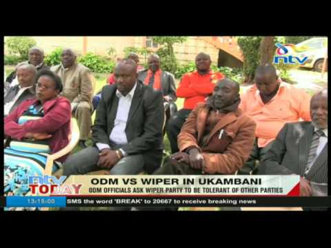 ODM officials ask Wiper Party to be tolerant of other parties