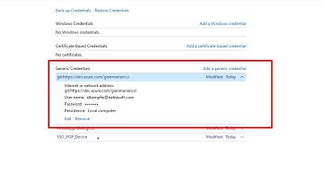 Logging In From Git to Azure Devops