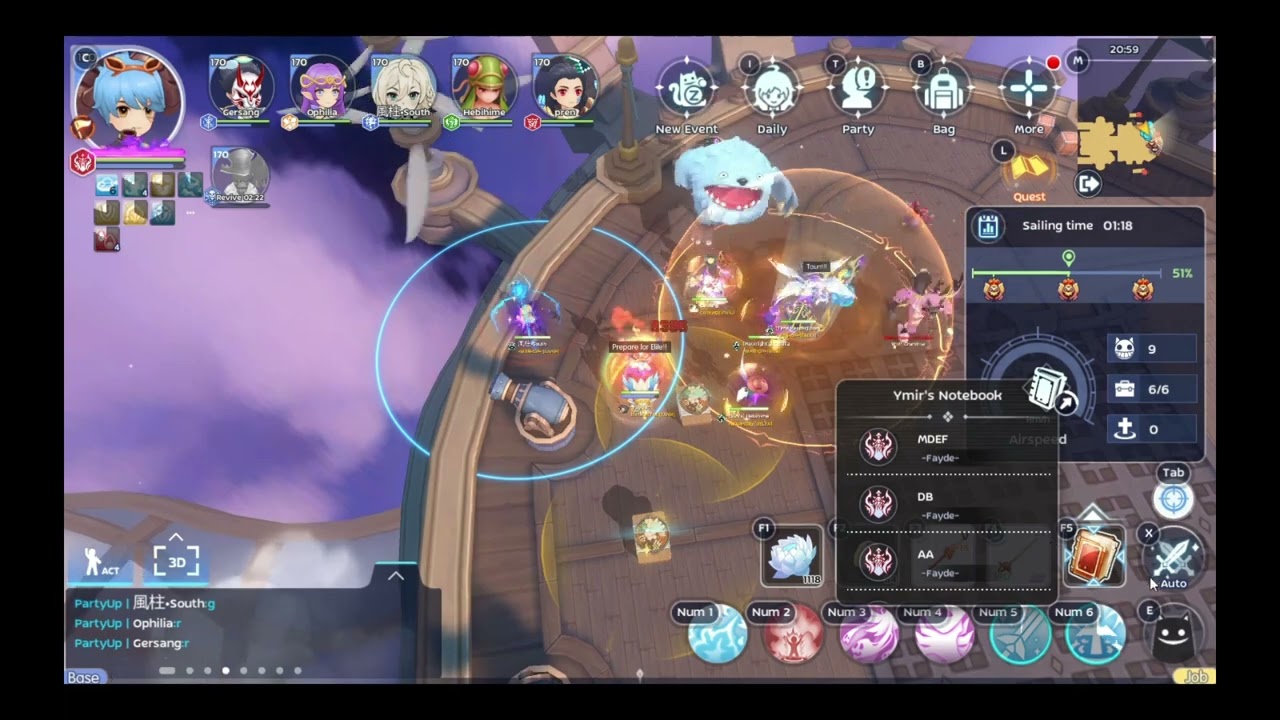 Ragnarok Online Mobile : RM MDB WSA 15 SERVER PORT CITY 2/3/25