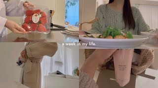 vlog. a week in my life (shopping, cooking👩🏼‍🍳, work, bento lunch, unboxing🧴) life in japan.