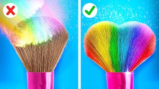 COLORFUL BEAUTY HACKS AND COOL IDEAS FOR GIRLS || Smart Ideas For DIY Beauty Gadgets By 123 GO Like!