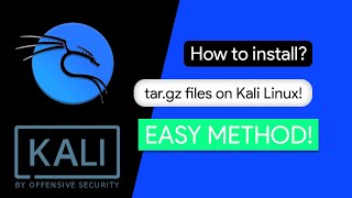 How to install tar.gz files in Kali Linux | Easy Method | Alacarte tutorial