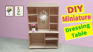 Watch how to create a beautiful miniature dressing table by yourself
at home. you can surprise your daughter or make someone happy who
loves miniatur...