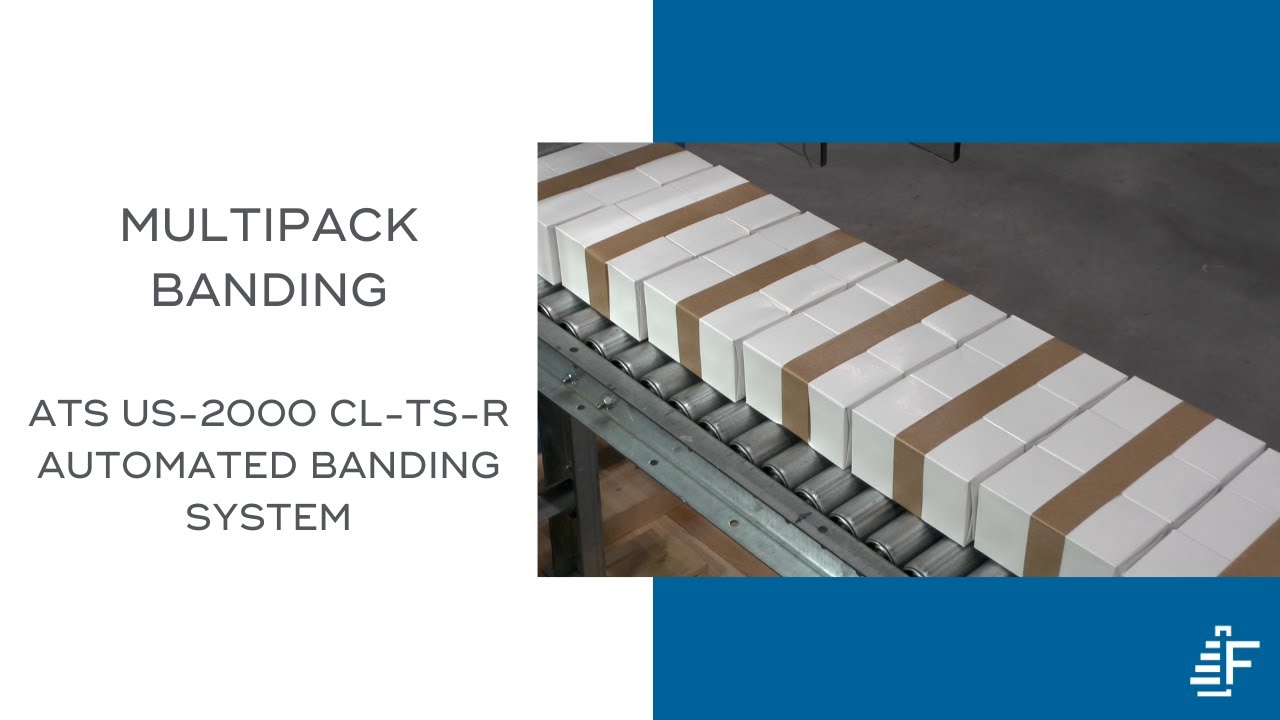 Multipack Banding ATS US-2000 CL-TS-R Automated Banding System - YouTube