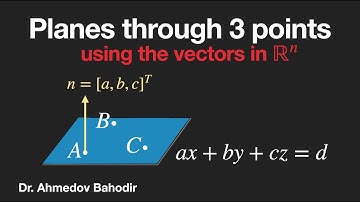 Normal-point equation of planes through 3 points