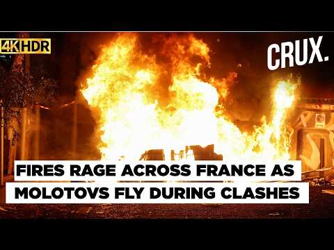 France Burns: Molotov Cocktails Fly, Marseille Streets Engulfed in Flames as Protests Turn Violent