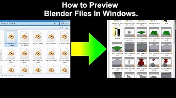 How to Preview Blender Files In Windows.