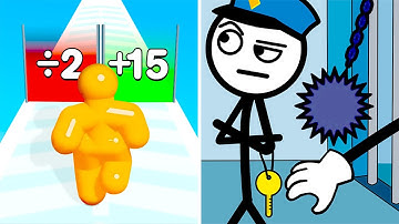 Tall Man Run vs Thief Puzzle 📏⚡🕵️‍♂️🧩 Max Levels Gameplay Walkthrough (Android iOS) FJ6KE