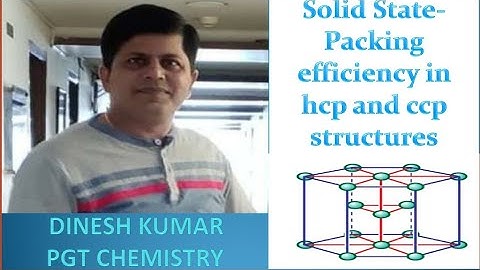Soild state - Packing efficiency in hcp and ccp structures
